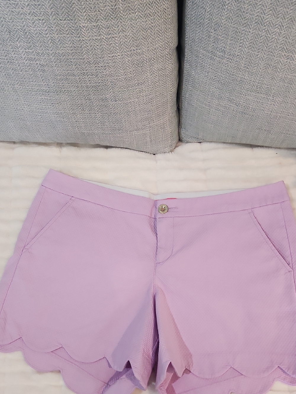Lilly Pulitzer Lavender Scallop Hem Shorts